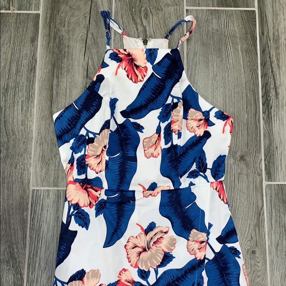 Floral Halter Top Romper